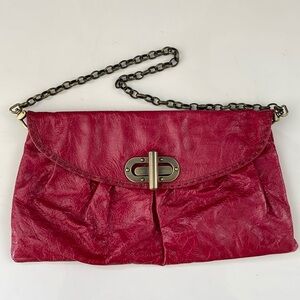 Vintage Carla Mancini red clutch or purse NWOT